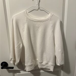Aerie Cream Crew Neck Sweater